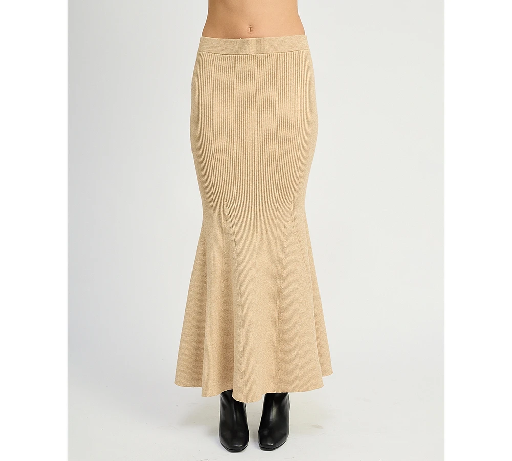 En Saison Women's Gweneth Pull-On Knit Maxi Skirt