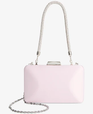 I.n.c. International Concepts Crystal Top Handle Mini Satin Frame Bag, Exclusively at Macy's