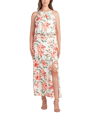 Bcx Women's Floral-Print Tiered Maxi Skirt