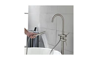 Slickblue Freestanding Bathtub Faucet - High Flow Tub Filler with Handheld Shower and Swivel Spout