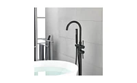 Slickblue Freestanding Bathtub Faucet - High Flow Tub Filler with Handheld Shower and Swivel Spout