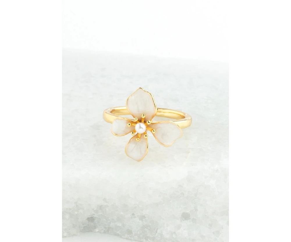 Starfish Project Hope in Bloom Ring in Tuscan Tan