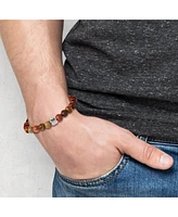 Lucky Brand Jasper Stone Beaded Stretch Bracelet - Natural Stone Jewelry for Men