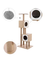 The Licker Store Sawyer 3-Tier Minimalist Jute Cat Tree Condo with Scratching posts