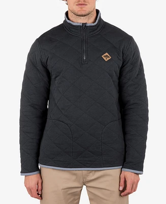 Hurley Men's Middleton Quilted 1/4 Zip Sweatshirt