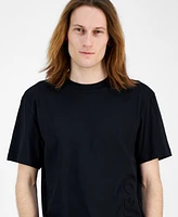 Hugo Boss Men's Dimuni Relaxed Fit Short Sleeve Crewneck Raised Logo T-Shirt, Exclusively at Macy's