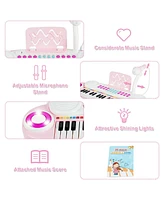Gymax 37 Keys Kids Toy Electronic Organ Portable Piano Keyboard w/ Microphone