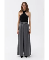 Nocturne Women's Wide Leg Flowy Pants