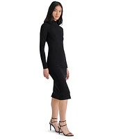 Steve Madden Women's Maja Mock Neck Midi Dress