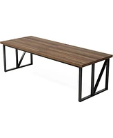 Tribesigns 78.7 Inches Rectangular Long Dining Table for 8-10 People, Wood Large Kitchen Table with Heavy