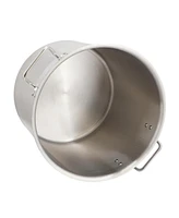 MegaChef Professional Kitchen Quart Round Stainless Steel Stock Pot with Lid
