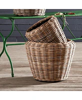 Napa Home & Garden Woven Dry Basket Planter 26.75"