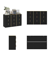 Homsee 6-Drawers Classic Wooden Dresser with Golden Handles