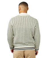 Ben Sherman Men's Jacquard Crew Neck Sweater