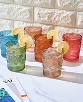 The Wine Savant Colored Whiskey Glasses, Set of 6