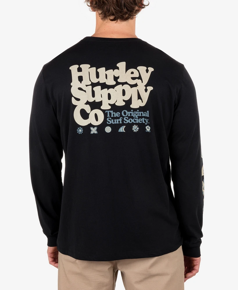 Hurley Men's Everyday Society Long Sleeve T-Shirt