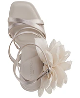 Karl Lagerfeld Paris Women's Caela Flower Embellished Dress Sandals