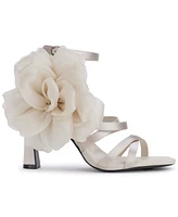 Karl Lagerfeld Paris Women's Caela Flower Embellished Dress Sandals