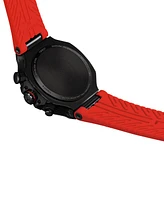 Tissot Men's Swiss Chronograph T-Race Red Rubber Strap Watch 45mm