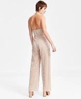 Guess Women's Sequin Halter Jumpsuit