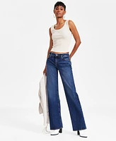 Guess Women's Low-Rise Slouchy Wide-Leg Jeans