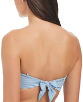 Sanctuary Women's Refresh Rib Bandeau Bikini Top