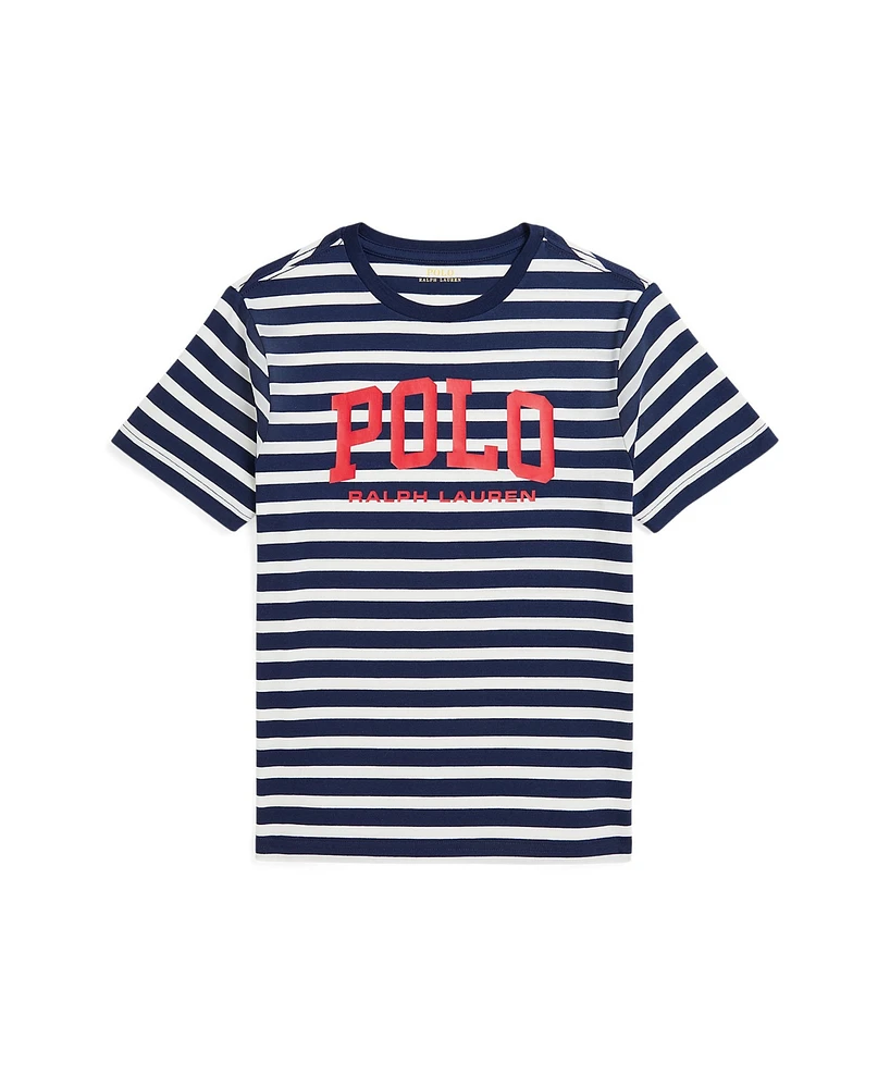 Polo Ralph Lauren Big Boys Logo Striped Cotton Jersey Tee