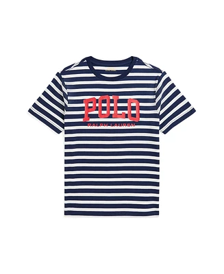 Polo Ralph Lauren Big Boys Logo Striped Cotton Jersey Tee