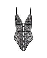 Adore Me Women's Rosie Crotchless Bodysuit Lingerie