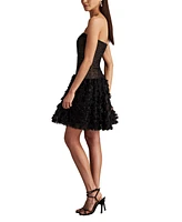 Tadashi Shoji Women's Lula Flower Embellished Mini Dress