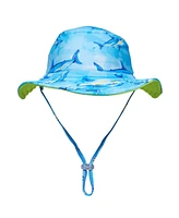 Snapper Rock Baby Boys Jawsome Waves Reversible Bucket Hat