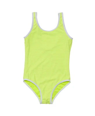 Snapper Rock Big Girls Citron Zest Scoop Swimsuit