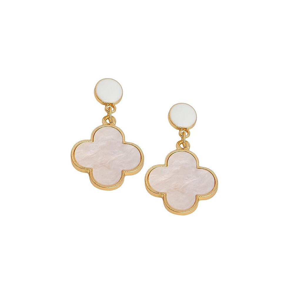 Sohi Women's The Clover Drop Earrings