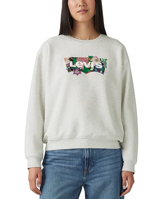 Levi's Women's Everyday Crewneck Graphic-Print Sweatshirt