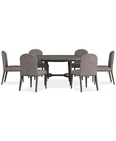 Griffith 7 Pc. Round Dining Set (Table & 6 Side Chairs), Created for Macy's
