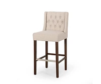 Set of 2 Counter Height Bar Stool with Backrest,Bar Chairs for Kitchen Island or Home Bar-The Pop