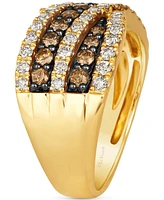 Le Vian Chocolate Diamond & Nude Diamond Ring (1-1/3 ct. t.w) in 14k Honey Gold