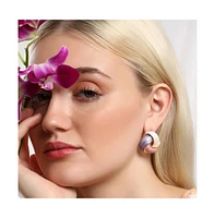 Sohi Women's The Overlap Stud Earrings