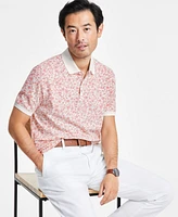 Club Room Men's Vinna Regular-Fit Floral Pique Performance Polo Shirt, Exclusively at Macy's