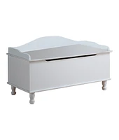 Kings Brand Furniture Applegate White Storage Bench Toy Chest