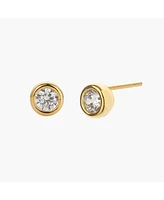 Bearfruit Jewelry Sterling Silver 18k Gold Plated Margot Single Stud Earrings