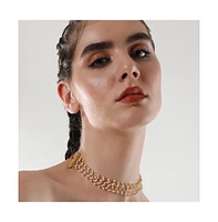 Sohi Women's The Pebbles Collar Necklace
