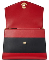 Lauren Ralph Lauren Two-Tone Leather Small Farrah Satchel