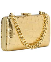 Lauren Ralph Lauren Croc-Embossed Leather Mini Franki Clutch