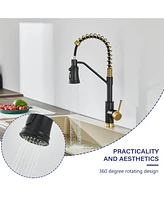 Flynama Pull out Touchless Single Handle Kitchen Faucet with MotionSense