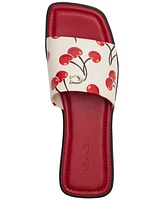 Coach Women's Florence Cherry Print Sandals