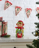 Mr. Christmas 9" Nostalgic Elf Ceramic Figure