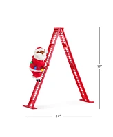 Mr. Christmas 17" Animated Tabletop Climbing Santa