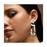 Sohi Women's The Tortoiseshell Drop Earrings