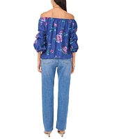 Vince Camuto Women's Floral-Print Off-The-Shoulder Top